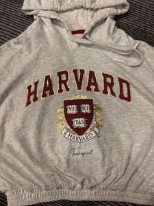 Teamspirit X Harvard Athlesure Wear Crop Hoodie