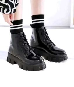 Black Platform Ankle Boots