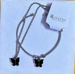 Butterfly Bracelet & Necklace Set