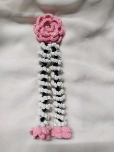 Crochet Flower Hair Tie