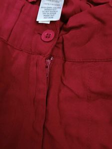 Red palazzo Trousers