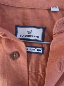 Men&#39;s Peach Casual Shirt