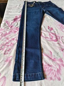 Men Blue Jeans Slim Ankle Fit Skinny Size 32