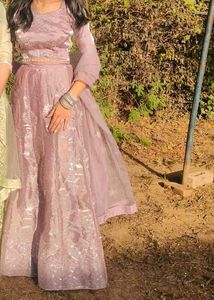 Lavender Colored Lehnga Set.