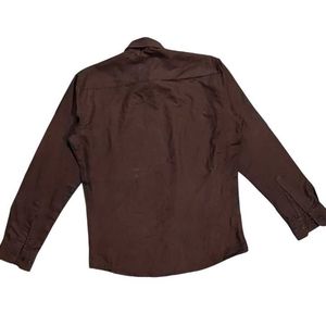Men&#39;s Brown Button Up Shirt
