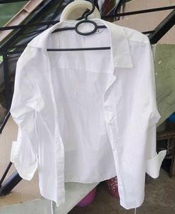 Zara Oversized White Button-Down