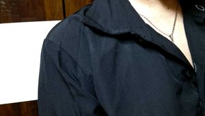 Black Button-Down Dress