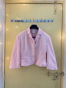 Pink Cropped Blazer