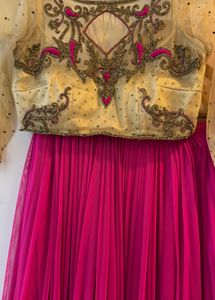Pink Embellished Lehenga Choli