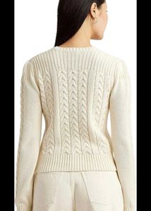 Cream Cable Knit Sweater