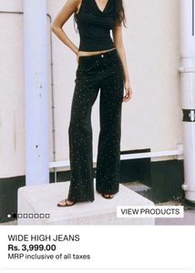 H&amp;M Charcoal Pant With Sparkling Beads😍