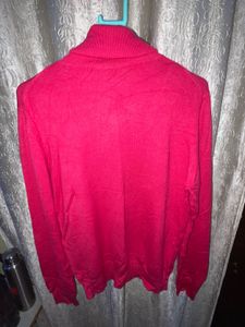 Fuchsia Turtleneck.