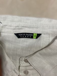 Bird Print Button-Down Shirt