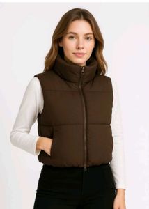 Brown Puffer Vest
