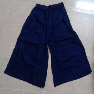 Navy Blue Palazzo Suit Set