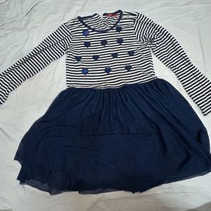Cute Striped Girls Dress