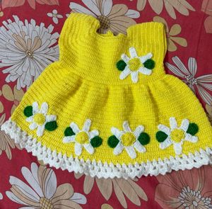 Adorable Hand-Knitted Baby Dress