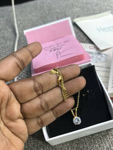 GIVA Gold Pendant Necklace