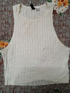 H&amp;M Ribbed Halter Top