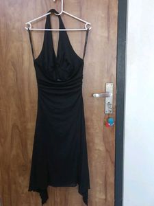 like new Black Halter Dress