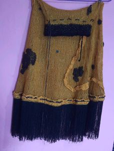Unique Knit Fringe Poncho