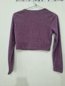 street9 Purple Crop Top