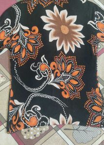 Floral Print Woolen Top