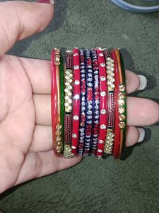 Colorful Beaded Bangle Set