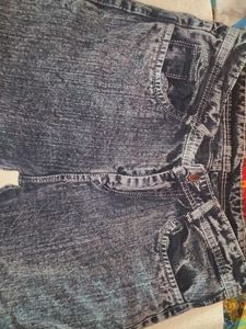 Vintage Wash Denim Jeans