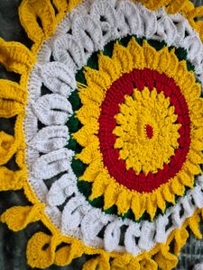 Crochet Sunflower Doily