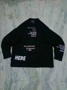 Black Graphic Print T-Shirt