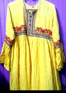 Long Embroidery work Kurti