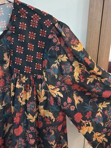 Floral Print Long Sleeve Blouse