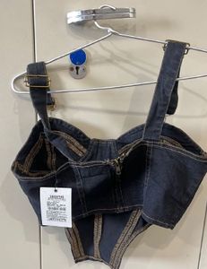 Denim Corset Top