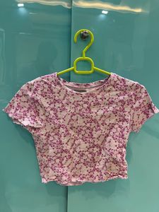 Floral Print Crop Top