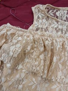 Lace Detail Crop Top
