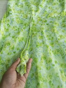 floral green dress