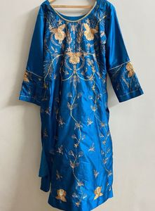 Zari silk suit