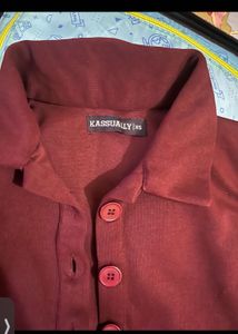 Burgundy Knit Cutout Dress🌸