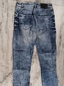 Embellished Blue Denim Jeans