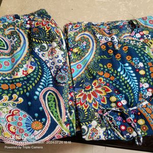 Pure Cotton Multicolored Kaftan Co-ord