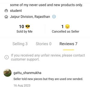 False Review By A Buyer : Shame On You.