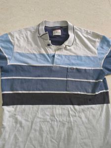 Striped Short Sleeve Polo Shirt