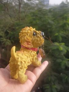 Cute Puppy Welcome Statue