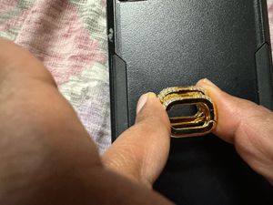 Gold Pave Huggie Earrings