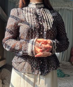 Floral Victorian Blouse