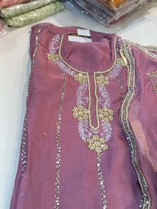 Mauve Embellished Salwar Kameez