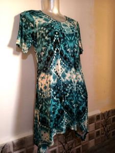 🎁Buy 2, Get 2 Free🎁Teal Patterned Dress