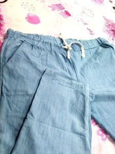Blue denim jeans lower