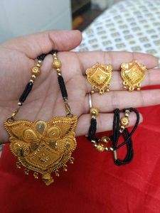 Mangal sutra  With Eyring  Gold Plated